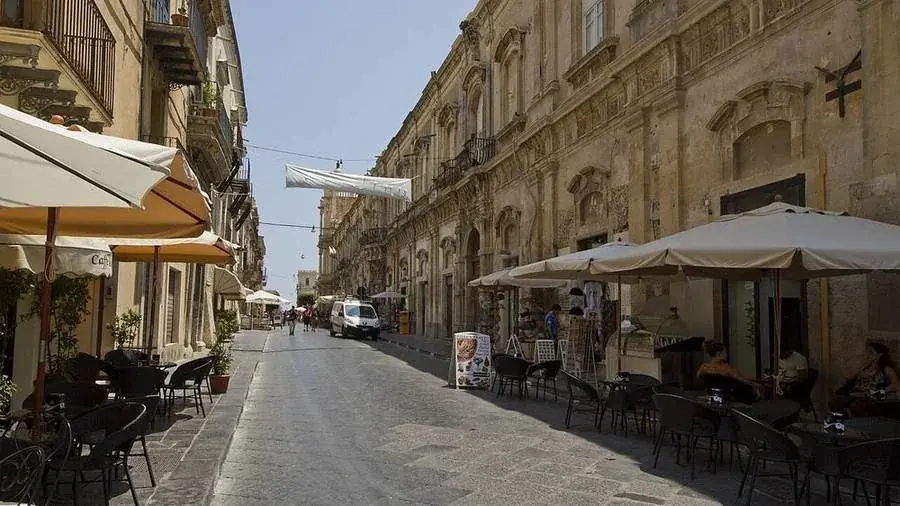 Barocke Gebäude am Corso Vittorio Emanuele in Noto
