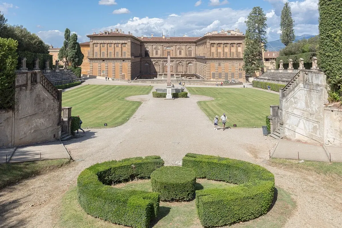 Blick aus dem Boboli-Garten auf den Palazzo Pitti