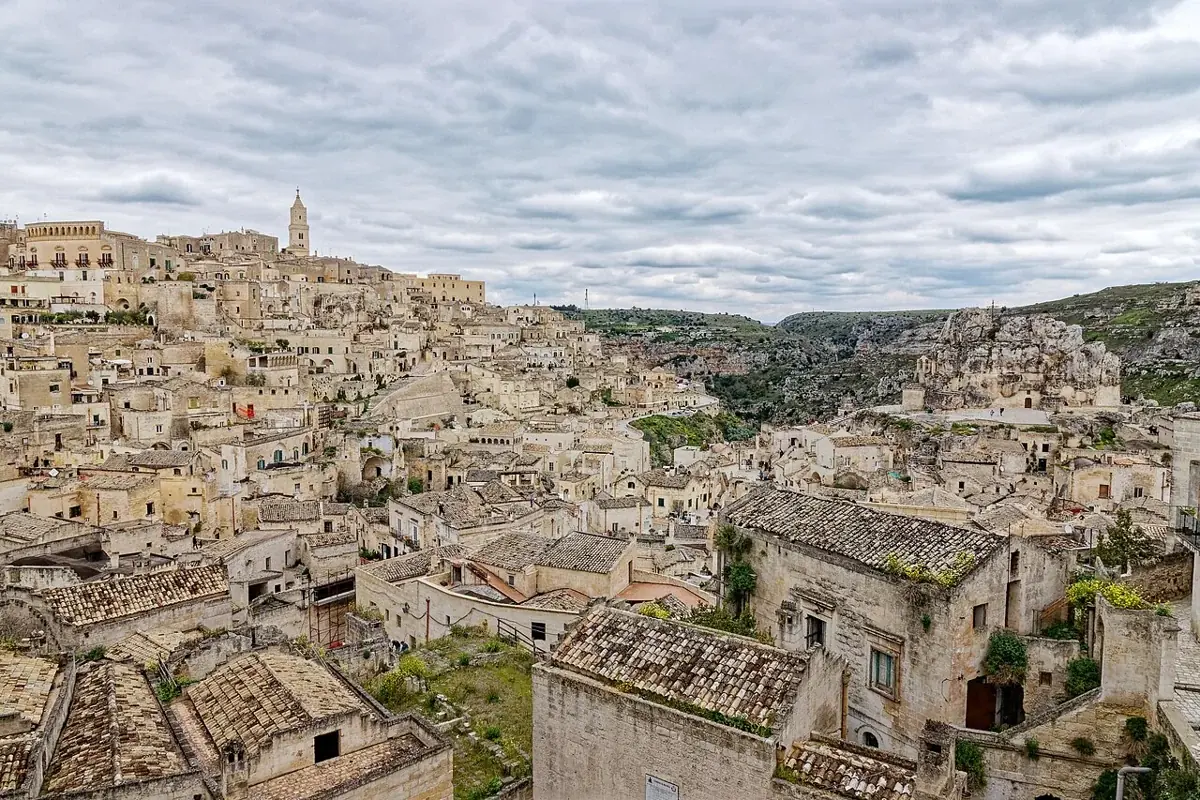 Die Felsenstadt Sassi di Matera in der Basilikata