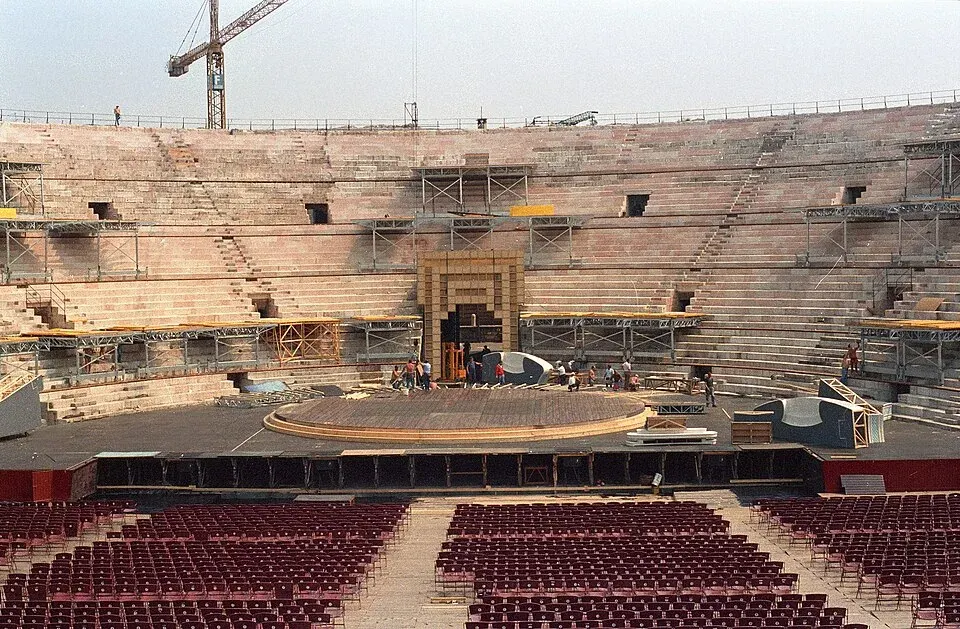 Opernaufführung in der Arena von Verona