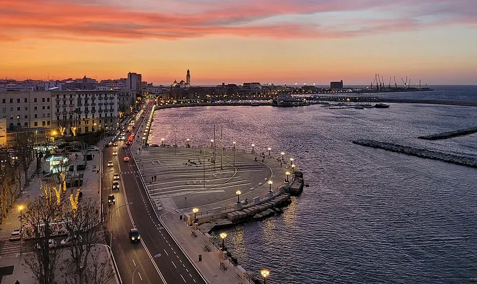 Die Uferpromenade von Bari