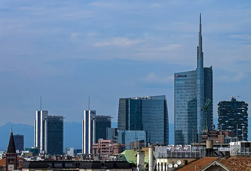 Mailänder Skyline mit dem Bosco Verticale