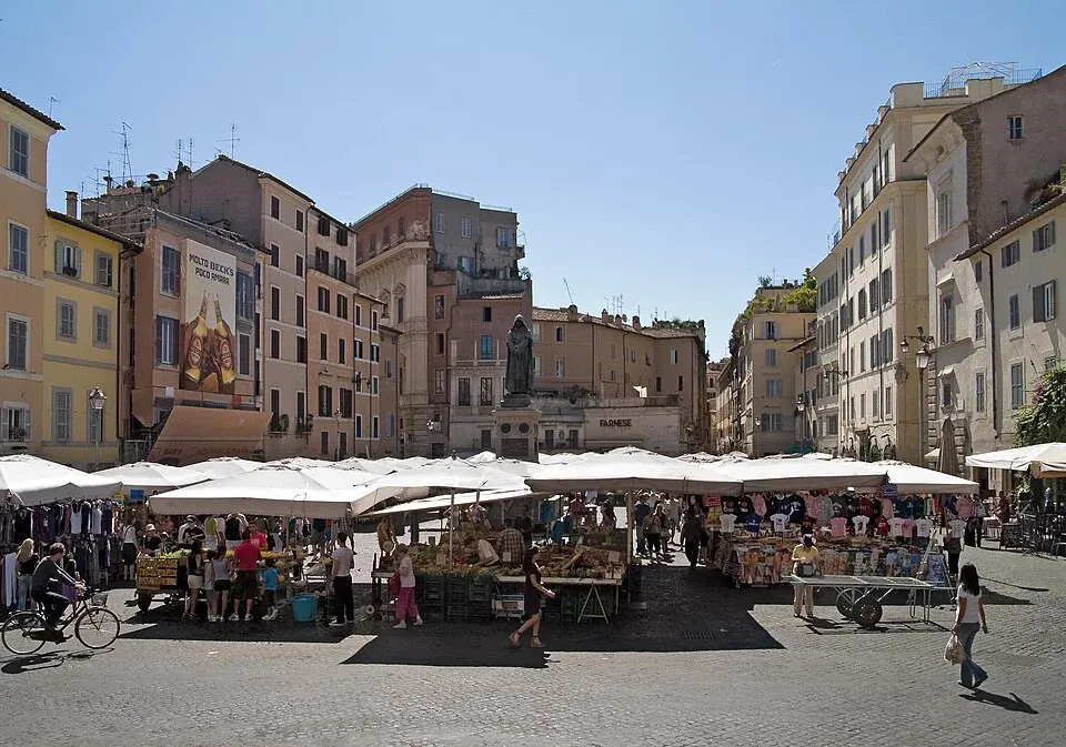 Der Campo de' Fiori in Rom