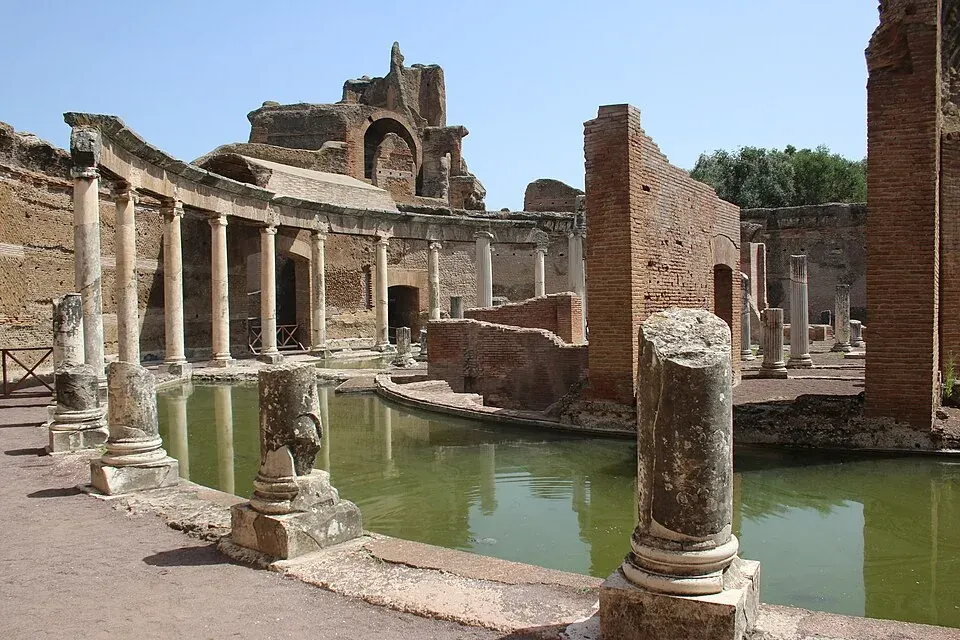 Ruinen der Villa Adriana bei Tivoli