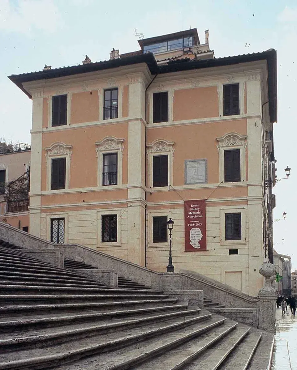 Das Keats-Shelley-Haus an der Spanischen Treppe