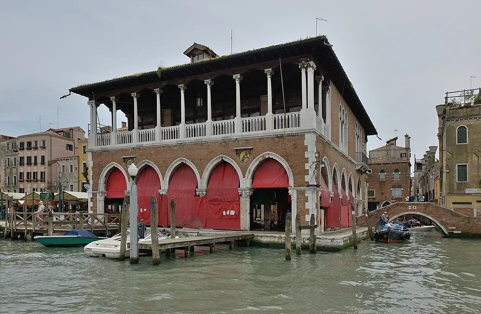 Der Rialto-Markt in Venedig