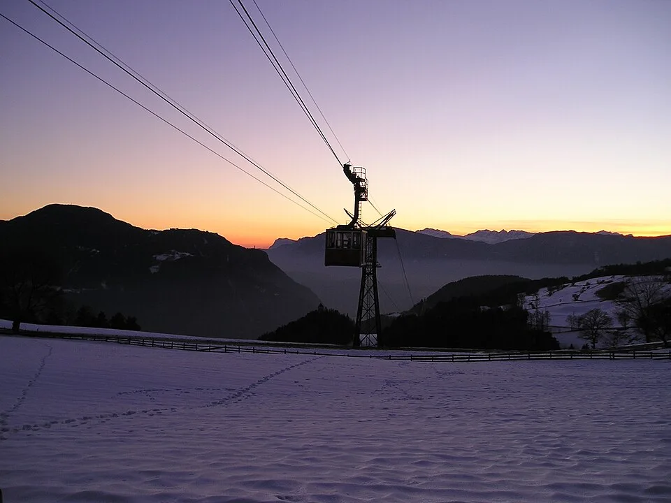 Die Rittner Seilbahn in Bozen