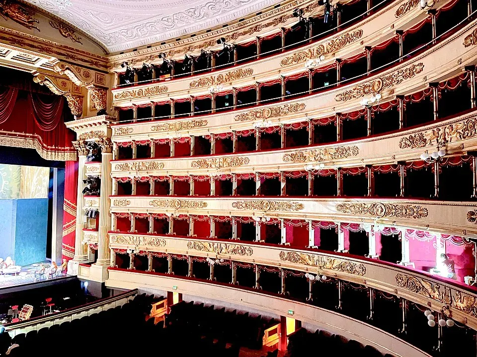 Zuschauerraum des Teatro alla Scala in Mailand