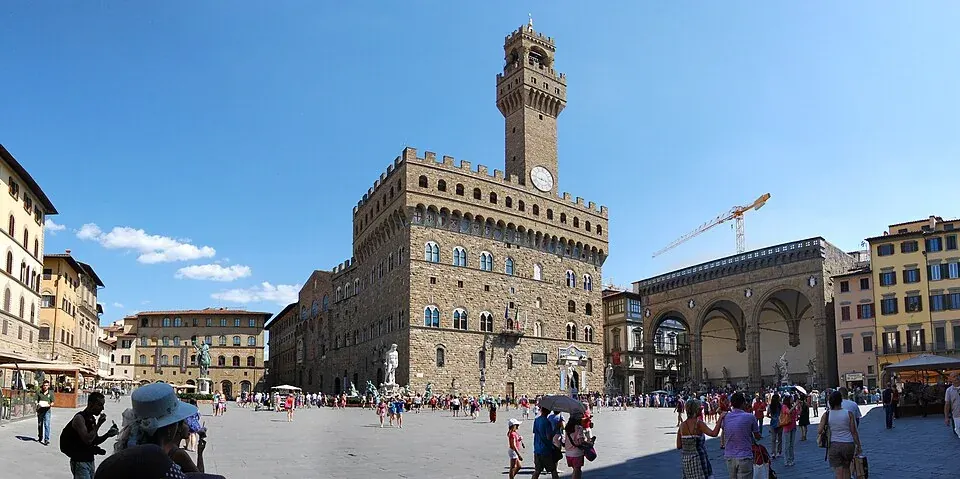 Die Piazza della Signoria in Florenz