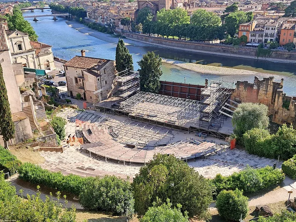 Das römische Theater in Verona