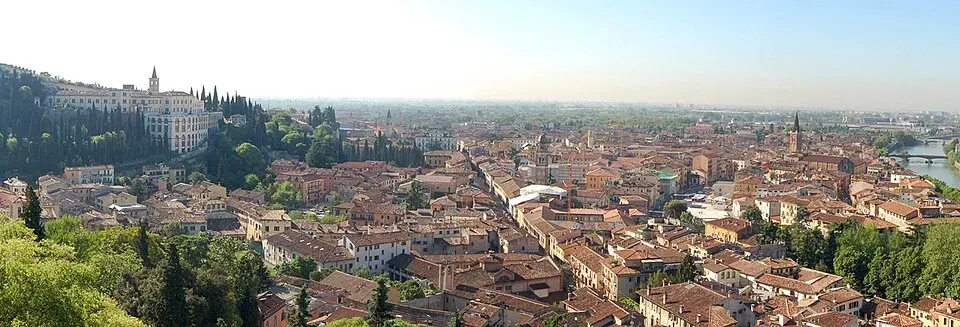 Das Viertel Veronetta in Verona
