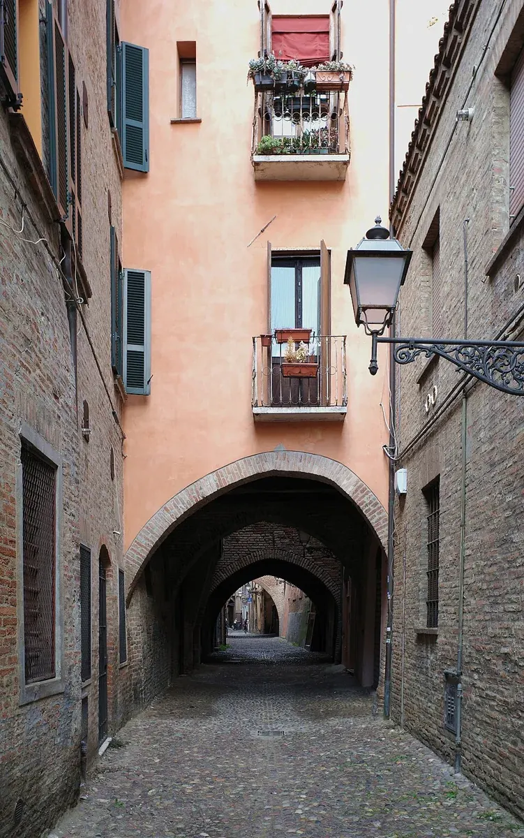 Die Via delle Volte in Ferrara